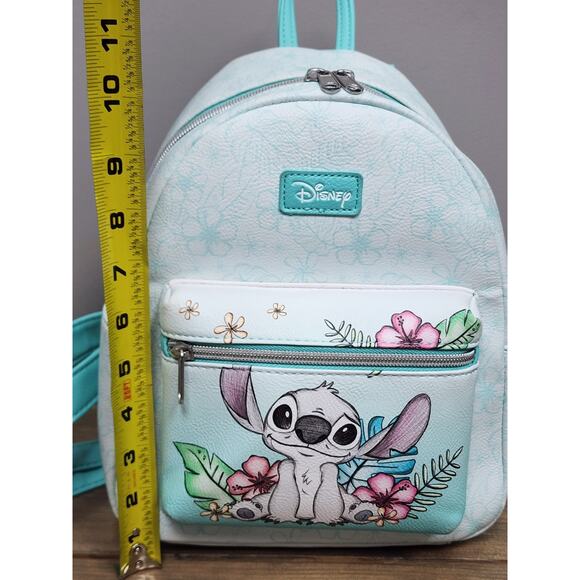 Loungefly Disney Lilo & Stitch Hibiscus Sketch Mini Backpack Bag - Picture 11 of 15